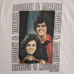 Donny and Marie Osmond original vintage graphic tee1975-76 Small TV Show Concert